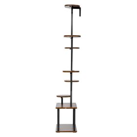 VEVOR Plant Stand Indoor with Grow Lights, 62 in Tall 8-Tier Lighted Plant Shelf, Metal Corner Plants Holder, 3 Timer & 10 Brightness